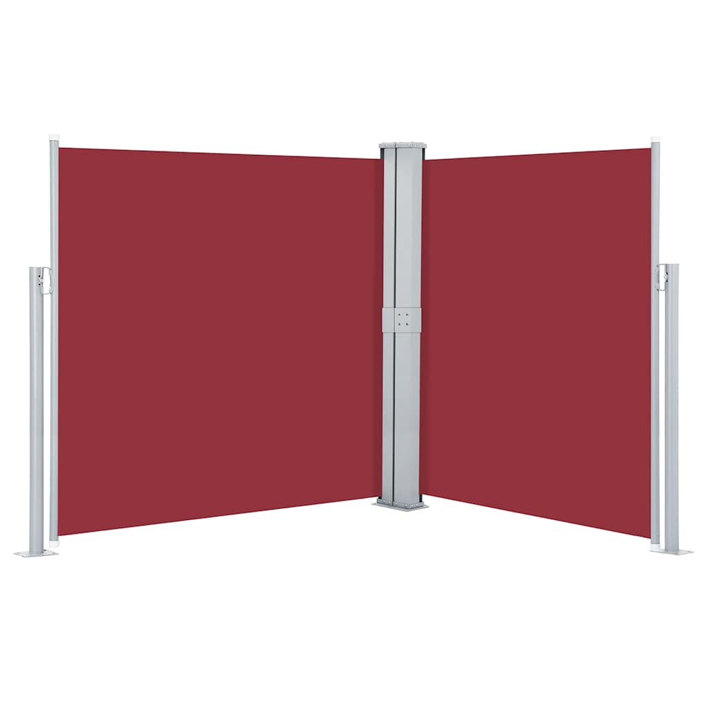 Ausziehbare Seitenmarkise Rot 140 x 600 cm