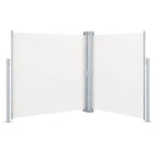Ausziehbare Seitenmarkise Doppelt 170 x 600 cm Creme