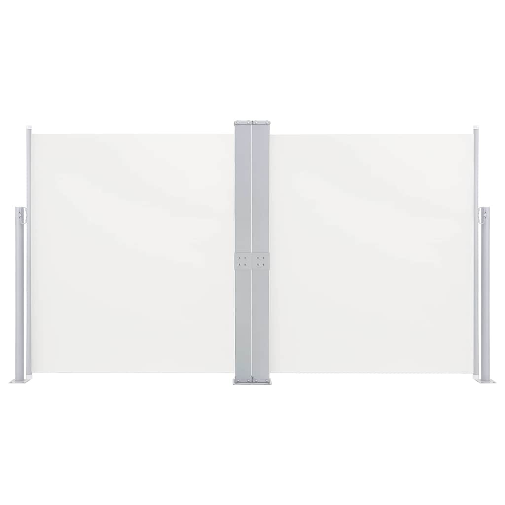 Ausziehbare Seitenmarkise Doppelt 170 x 600 cm Creme