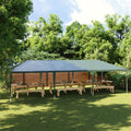 Profi-Partyzelt 4×9 m Grün 90 g/m²
