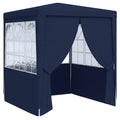 Profi-Partyzelt mit Seitenwänden 2×2m Blau 90 g/m²