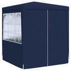 Profi-Partyzelt mit Seitenwänden 2,5x2,5 m Blau 90 g/m²