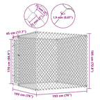 Outdoor-Hundezwinger 193x193x185 cm