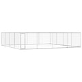 Outdoor-Hundezwinger Verzinkter Stahl 760x760x185 cm