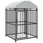 Outdoor-Hundezwinger mit Überdachung 120x120x150 cm