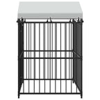 Outdoor-Hundezwinger mit Überdachung 120x120x150 cm