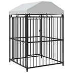 Outdoor-Hundezwinger mit Überdachung 120x120x150 cm