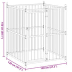 Outdoor-Hundezwinger 120x120x150 cm