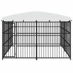 Outdoor-Hundezwinger mit Überdachung 300x300x210 cm