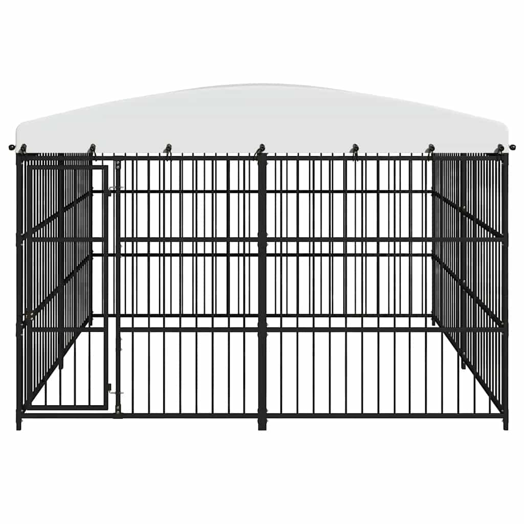 Outdoor-Hundezwinger mit Überdachung 300x300x210 cm