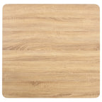 Bistrotisch Hellbraun 80x80 cm MDF