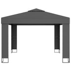 Pavillon mit Doppeldach 3 x 3 m Anthrazit