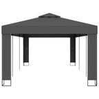 Pavillon mit Doppeldach 3 x 6 m Anthrazit