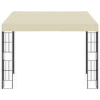 Wand-Pavillon 3x3 m Creme Stoff