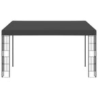 Wand-Pavillon 3x4 m Anthrazit Stoff