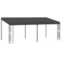 Wand-Pavillon 3x6 m Anthrazit Stoff