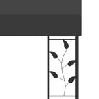 Wand-Pavillon 6x3x,5 m Anthrazit
