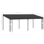 Wand-Pavillon 6x3x,5 m Anthrazit