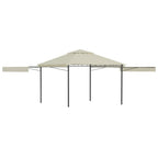 Pavillon mit Doppelt Erweiterten Dächern 3x3x2,75 cm 180 g/m²