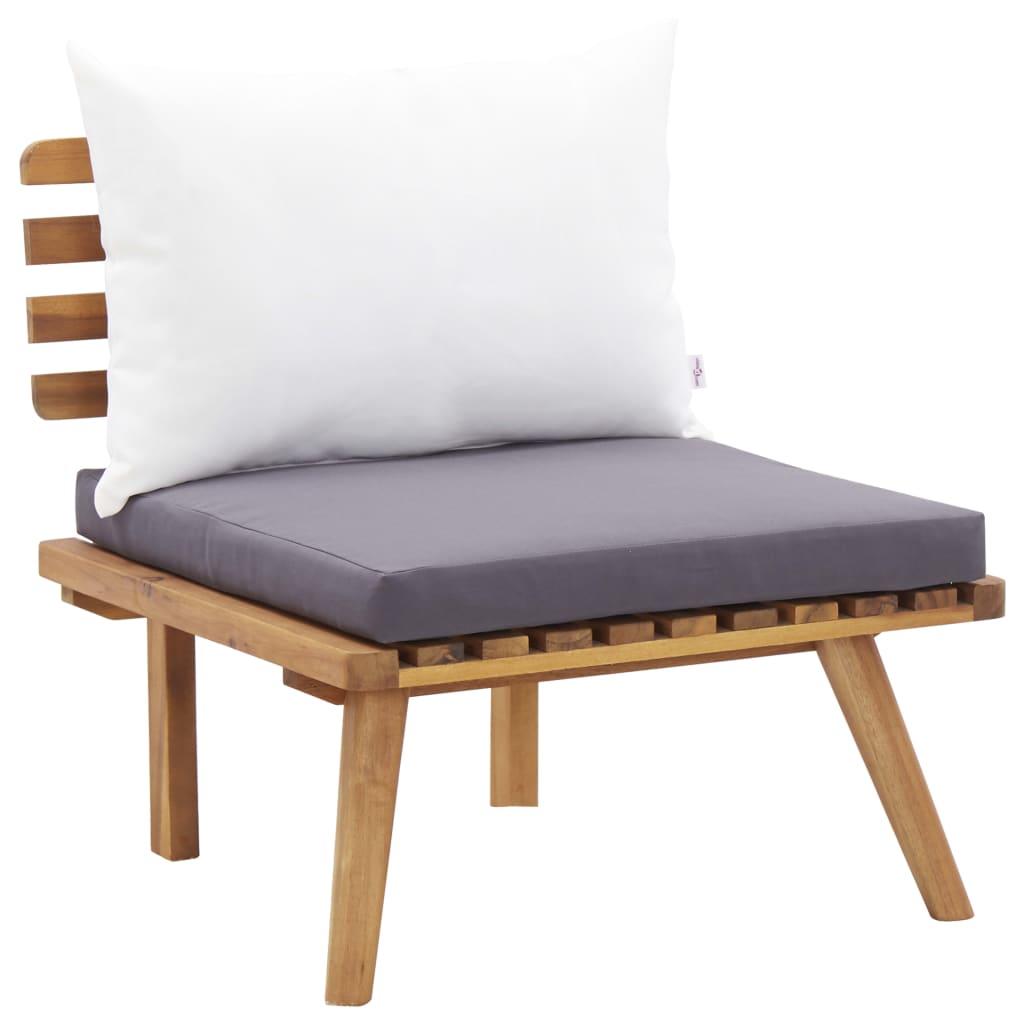 5-tlg. Garten-Lounge-Set Massivholz Akazie