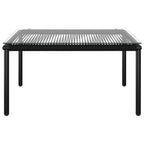 5-tlg. Garten-Lounge-Set mit Auflagen Schwarz PVC