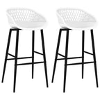 Barhocker 2 Stk. Weiß