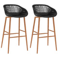 Barhocker 2 Stk. Schwarz