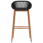 Barhocker 2 Stk. Schwarz