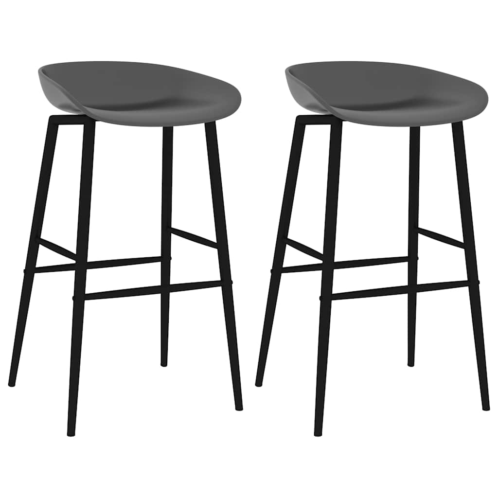 Barhocker 2 Stk. Grau