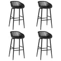 Barhocker 4 Stk. Schwarz