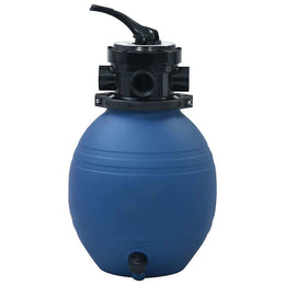 vidaXL Pool-Sandfilter mit 4-Wege-Ventil Blau 300 mm