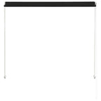 Einziehbare Markise 100×150 cm Anthrazit