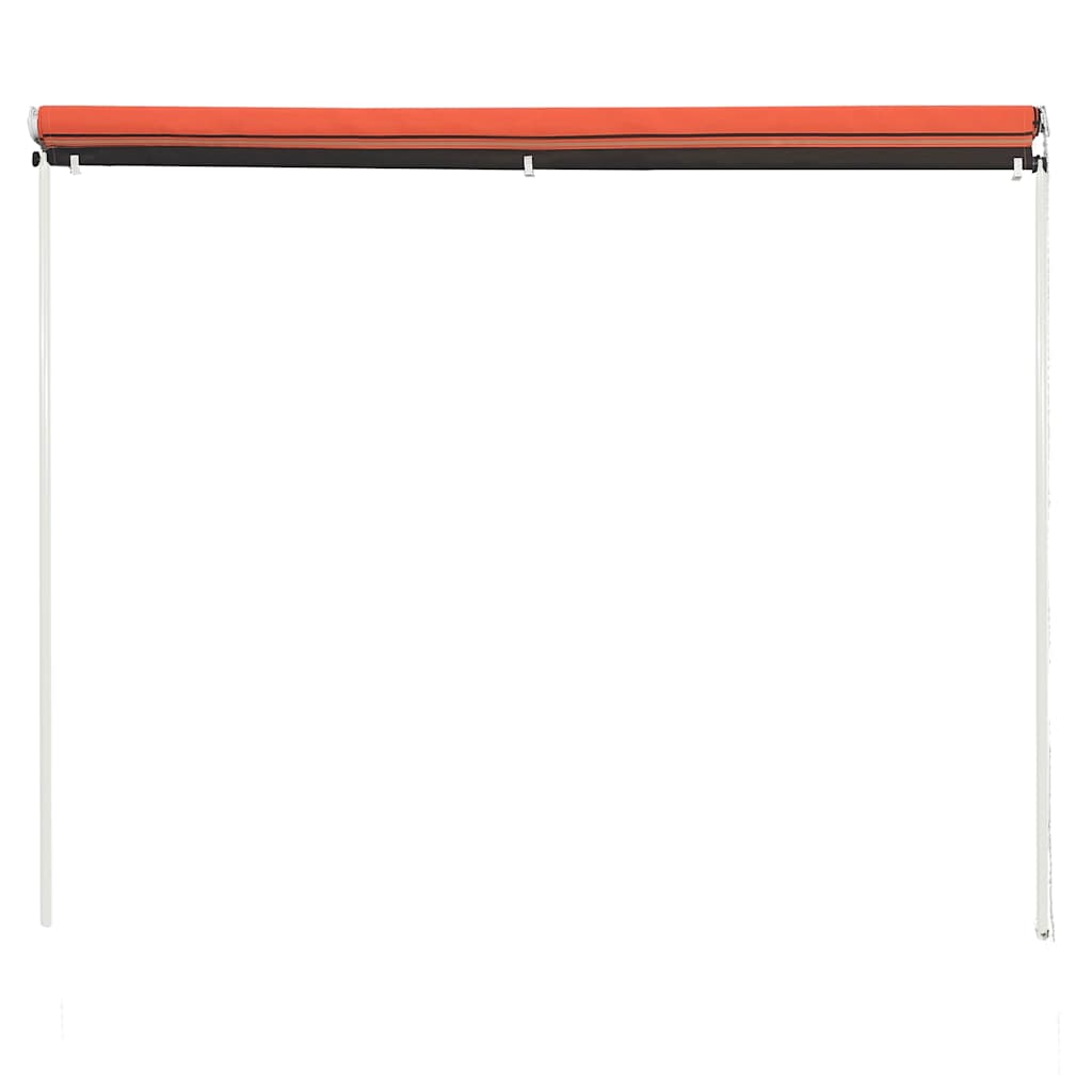 Einziehbare Markise 100×150 cm Orange und Braun