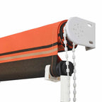 Einziehbare Markise 300×150 cm Orange und Braun