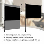 Außenrollo 200 x 270 cm Anthrazit