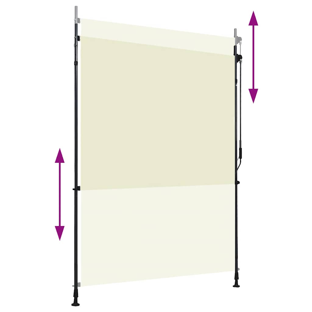 Außenrollo 150 x 270 cm Creme