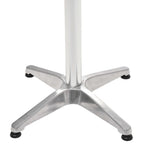Gartentisch Silbern 60x60x70 cm Aluminium