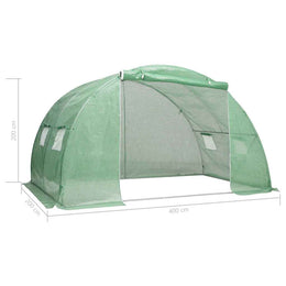 vidaXL Gewächshaus 8 m² 2x4x2 m