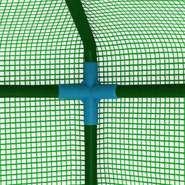 vidaXL Gewächshaus mit Ablagen Stahl 227x223 cm