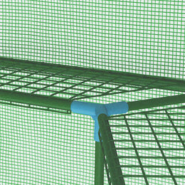 vidaXL Gewächshaus mit Ablagen Stahl 227x223 cm