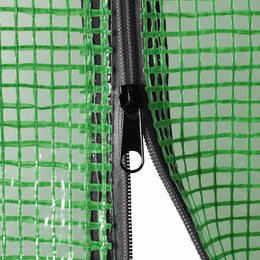 vidaXL Gewächshaus mit Stahlrahmen 0,5 m² 1x0,5x1,9 m