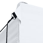 Partyzelt Faltbar mit 3 Seitenteilen 291x413x315 cm Weiß