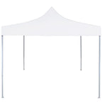 Profi-Partyzelt Faltbar 2×2 m Stahl Weiß