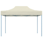 Profi-Partyzelt Faltbar 3×4 m Stahl Creme