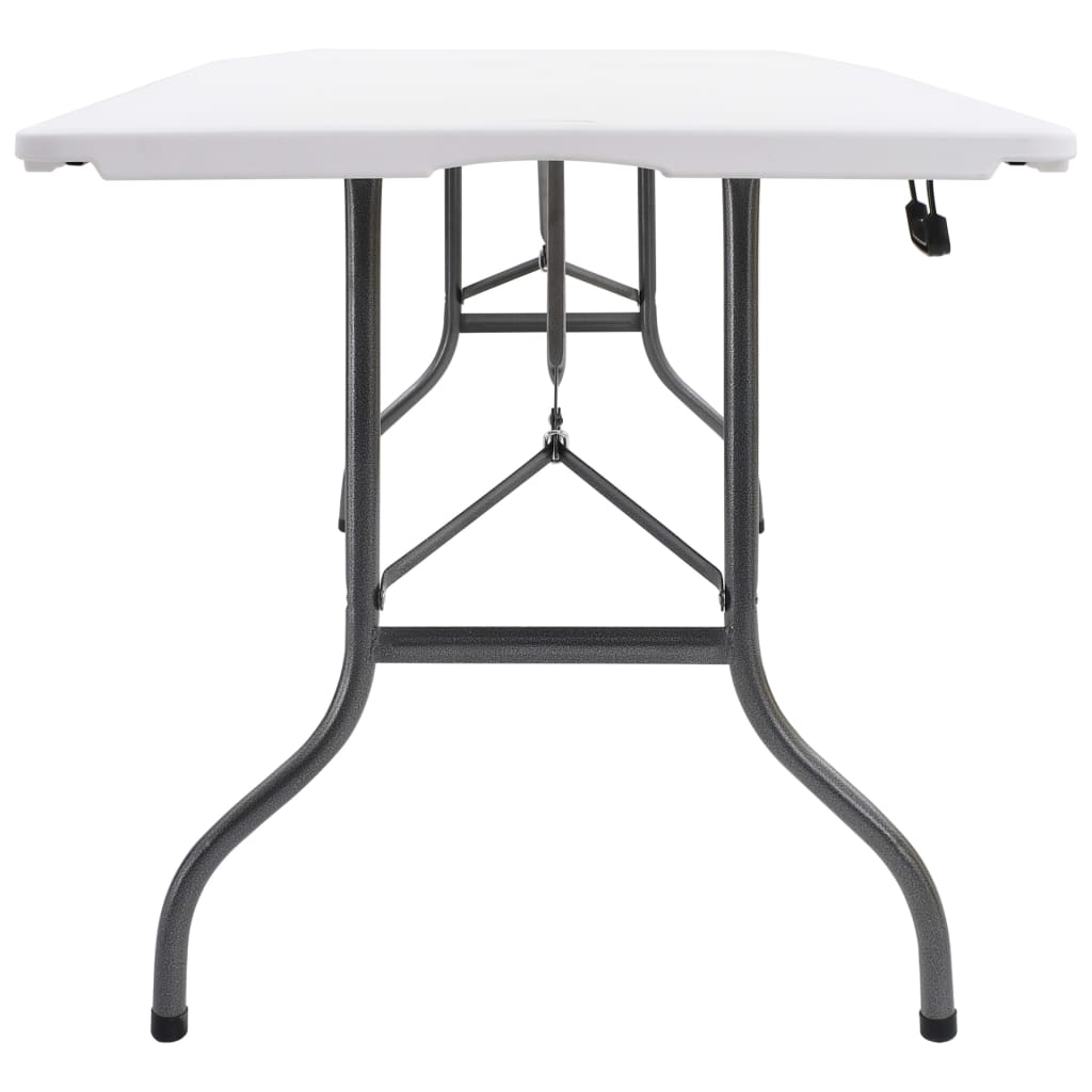 Gartentisch Klappbar Weiß 180x72x72 cm HDPE