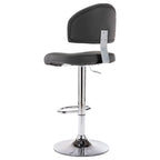 Barhocker 2 Stk. Grau Kunstleder