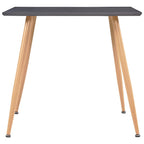 Esstisch Grau und Eichefarben 80,5x80,5x73 cm MDF