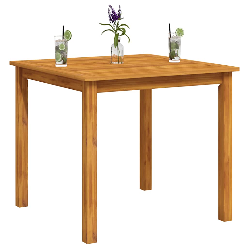 Gartentisch 85x85x74 cm Massivholz Akazie