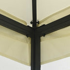 Pavillon mit Netz 300x300x265 cm Creme