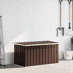 Garten-Aufbewahrungsbox Braun 129 x 67 x 65 cm